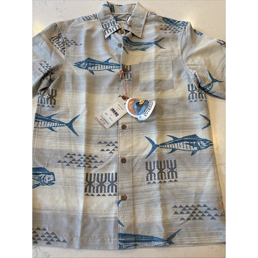 Quicksilver Waterman Comfort Collection Shirt Mens S Surf Beach Cali OG Resort